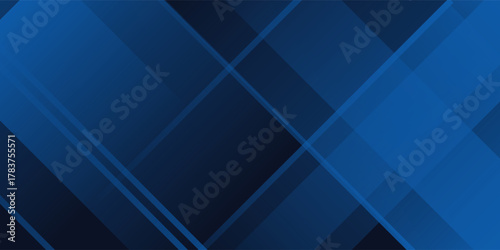 Blue black abstract background geometry shine and layer element vector for presentation design. Suit for business, corporate, institution, party, festive, seminar, and talks