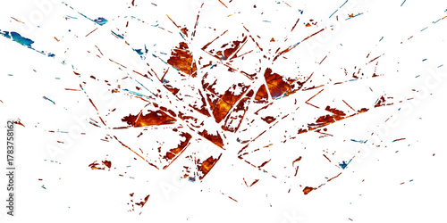 Red ink splat vector background with grunge paint splatter and blood stain texture illustration