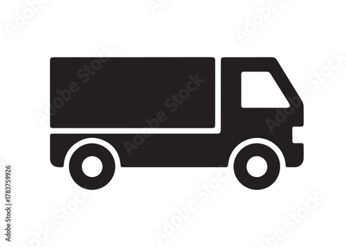 Truck icon, Truck solid vector
