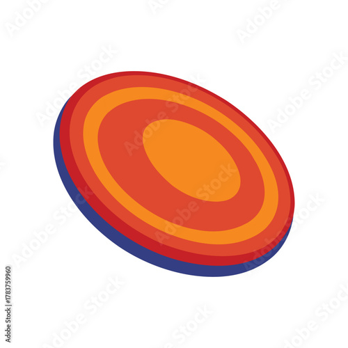 Frisbee, Flying Disc Vector Icon.