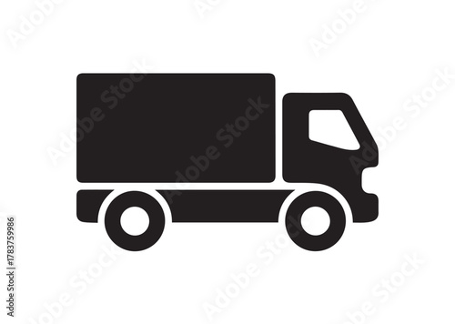 Truck icon, Truck solid vector