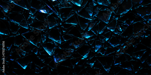 Dark blue abstract background with a cool frozen water texture and crystal pattern