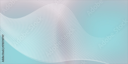 Abstract white and light gradient background with dotted wave pattern, clean and futuristic design ideal for technology, healthcare, or business presentations.