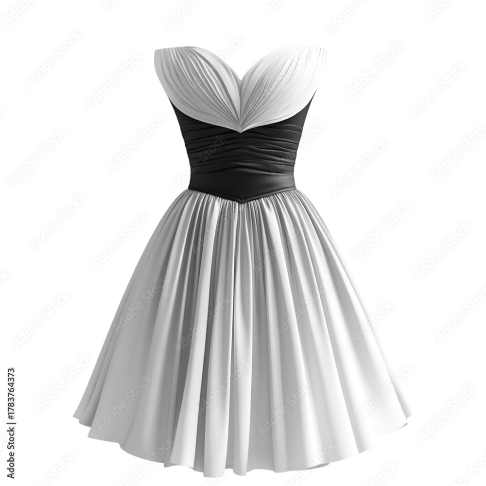 Fototapeta premium wedding dress isolated on white