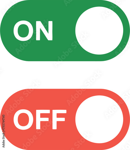 Toggle switch on off control