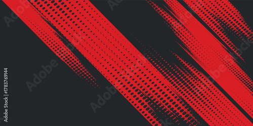 Background, contrast red and black color abstract template for business design.