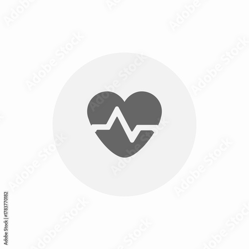 cardiac rate icon sign vector