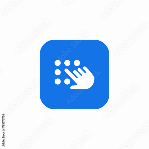 keypad password icon sign vector