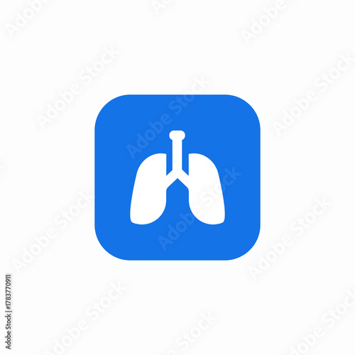 lung organs icon sign vector
