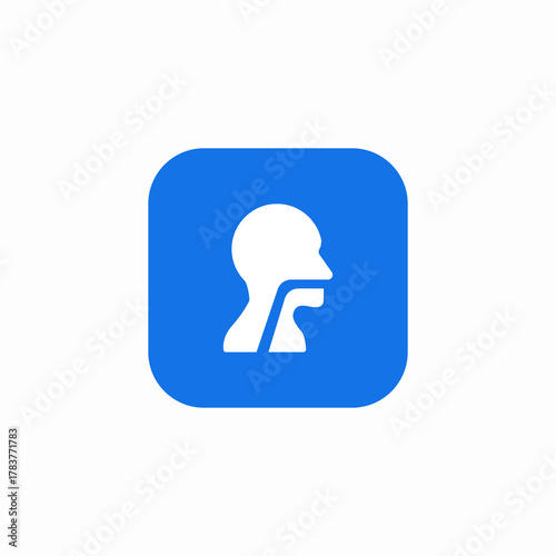 throat swallow icon sign vector