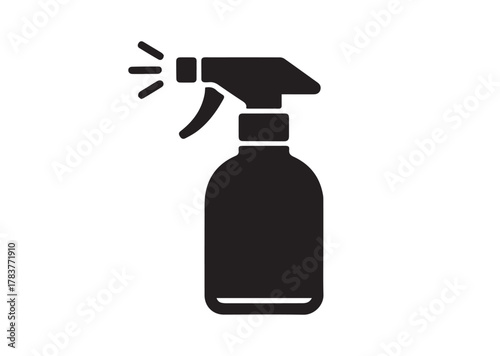 Spray bottle icon, Spray bottle solid vector