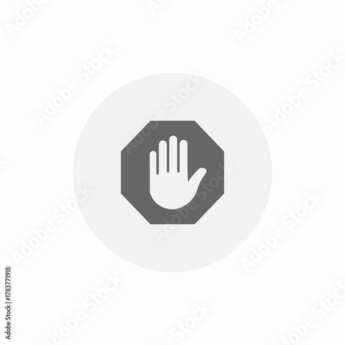 warning pause icon sign vector