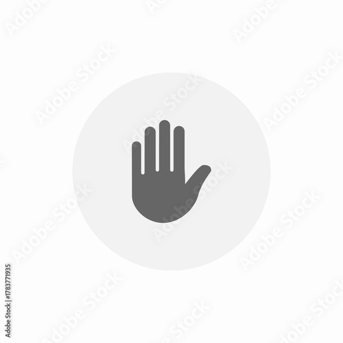 warning stop icon sign vector