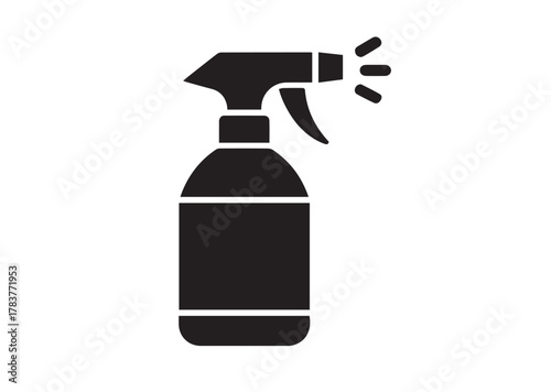 Spray bottle icon, Spray bottle solid vector