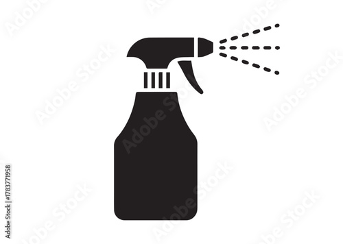 Spray bottle icon, Spray bottle solid vector
