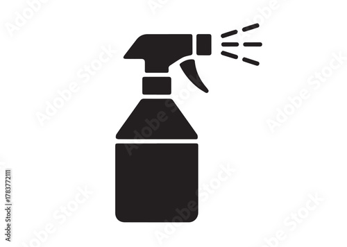 Spray bottle icon, Spray bottle solid vector