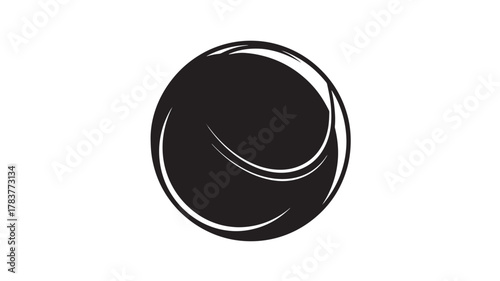 Dynamic black circle logo with modern curved lines for striking brand identity design or innovative tech company visual, bold and minimalist icon for impactful business solutions