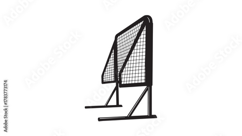 Practice your aim with this portable archery target stand for backyard fun and professional training in shooting sports, perfect for archers honing skills, isolated on white