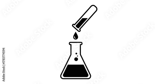 test tube with liquid