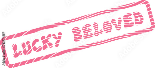 Sweet Pink Lucky Beloved Mark Representing Cherished People and Deep Affection