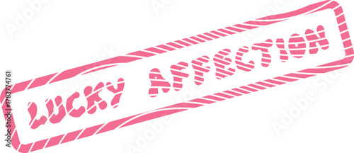 Pink Lucky Affection Mark for Expressing Fondness and Cherished Emotional Bonds