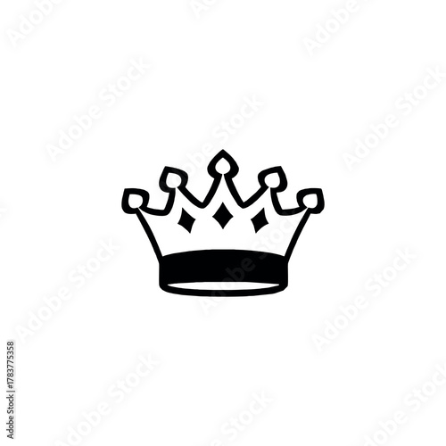 Crown Logo Design, Royal Emblem, Luxury and Prestige Vector