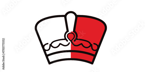 Double Crown Pschent Unity Silhouette Flat Vector Icon