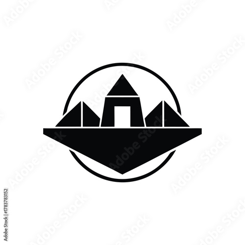 Gobekli Tepe Ruins Minimal Geometric Logo Design