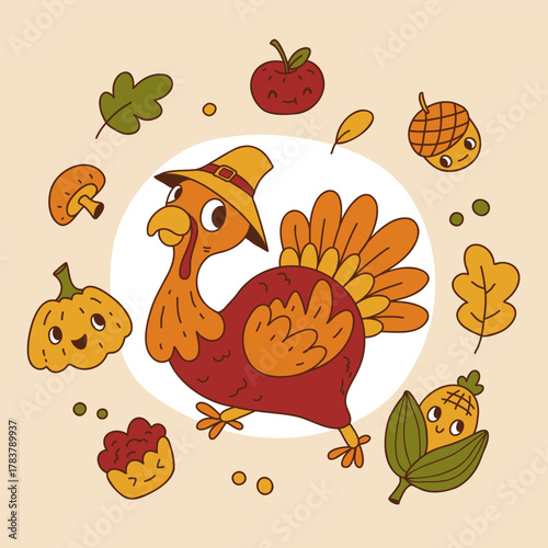 Hand Drawn Thanksgiving Illustration