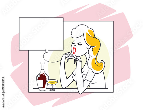 Funny girl talks about her own things. Funny people.