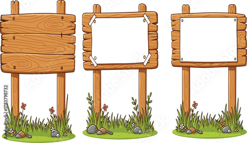 Wooden signboards, rustic planks, blank boards, countryside signage, outdoor notice boards, nature decoration, wooden posters, rustic design, travel, tourism, adventure, navigation