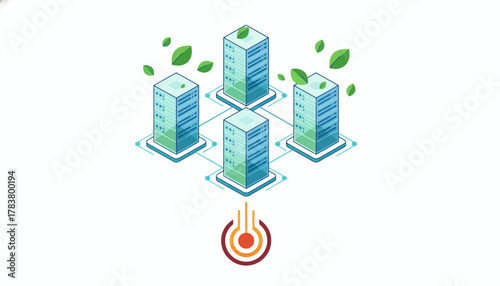 Isometric Green Data Center Network: Sustainable Cloud Computing and Server Infrastructure for Energy Efficiency