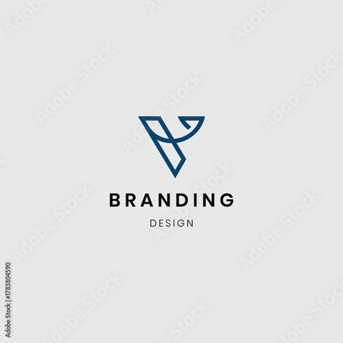 Free Download Brand logo letter v logotype vector - GFXLoad