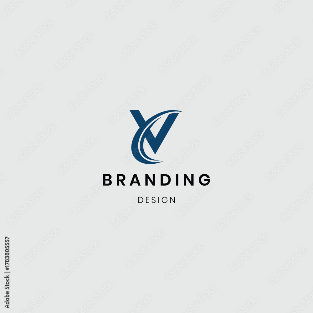 Fototapeta premium branding letter v logo templates collection