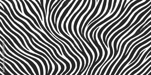 Seamless zebra skin texture pattern vector illustration design backdrop