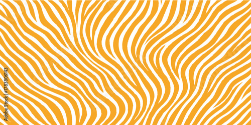 Abstract orange vector background with seamless swirling lines and light wave texture