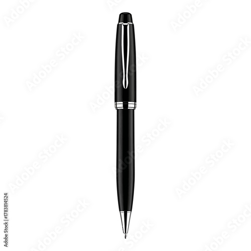 Elegant Black Ballpoint Pen for Professional Writing and Precision.