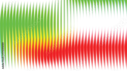 Vibrant Abstract Background Featuring Vertical Stripes of Red, Yellow, and Green Hues in a Stylized, Op-Art Inspired Design