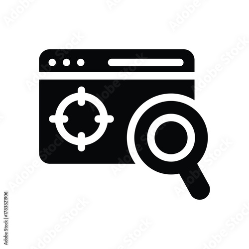  seo glyph icon illustration vector graphic.eps