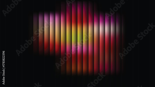 Colorful abstract vector background with glowing rainbow lines and digital wave pattern