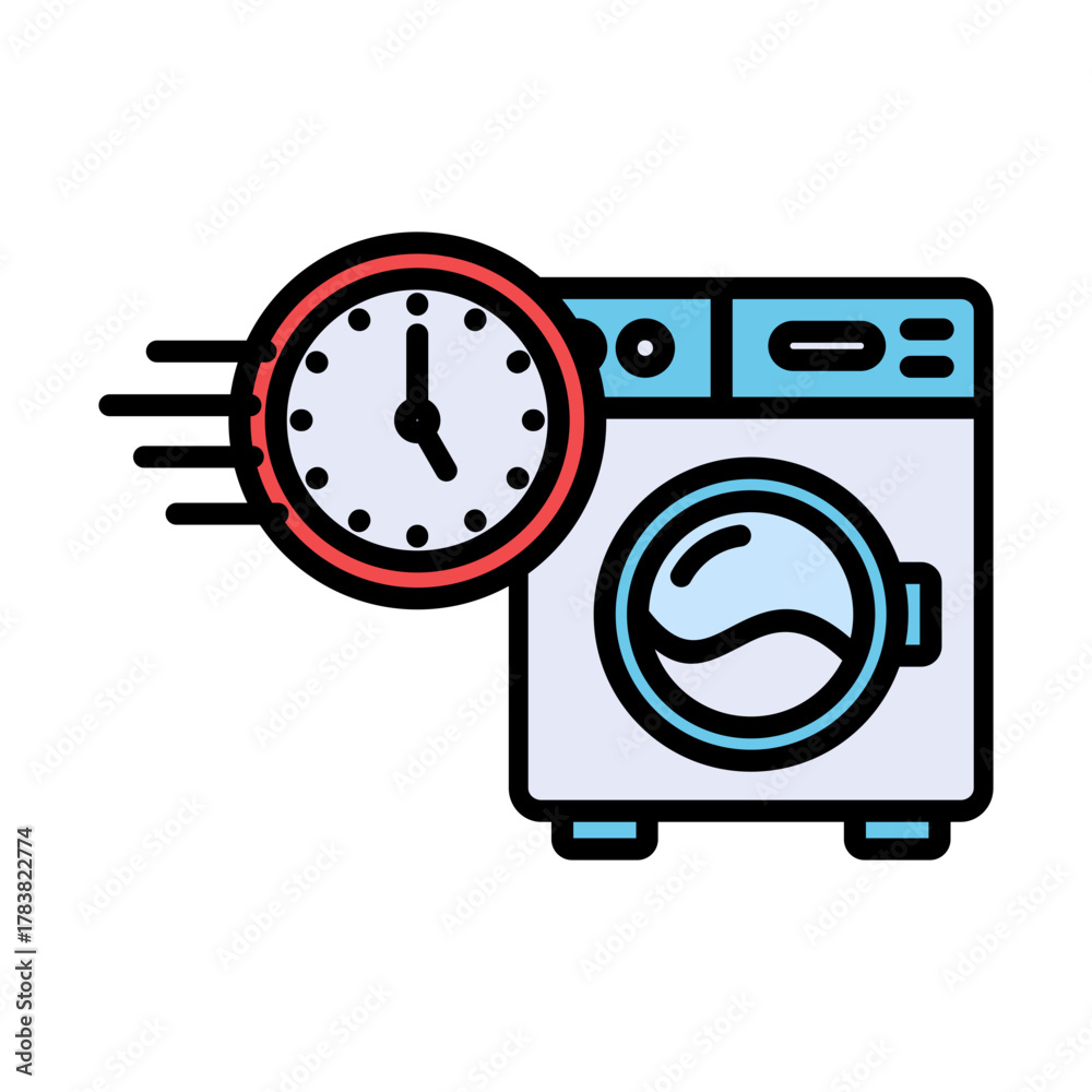 Obraz premium Fast Laundry Icon