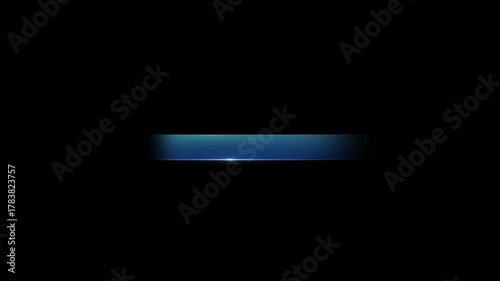 Blue subtitle background, dynamic lighting effects, square technological background