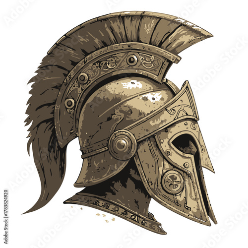 old medieval helmet