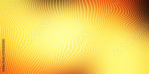 Abstract warm yellow and orange gradient background with subtle textured vertical lines creating a luminous and energetic glow effect