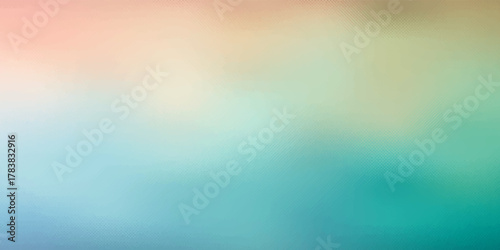 Abstract illustration of blue, orange and red through the tiny glass background