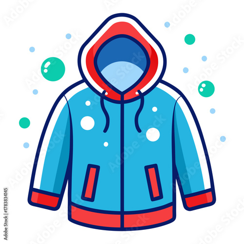 Stay cozy and stylish with this adorable blue hooded jacket, perfect for chilly days and playful adventures, a charming design with a sporty edge, embrace the fun of casual fashion