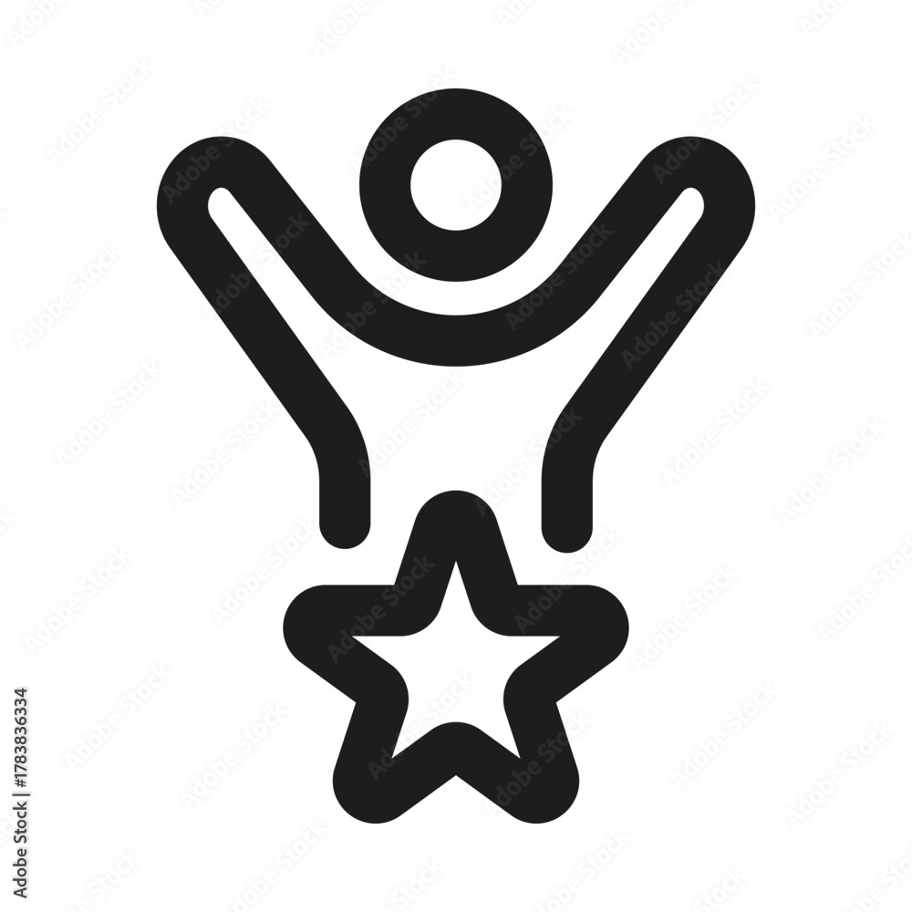 Obraz premium Creative Talent icon representing skills, human potential, performance, and professional growth