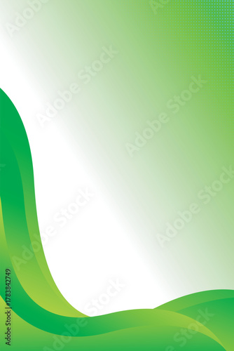 Abstract gradient green background geometry shape with white space for text or vector backdrop wallpaper for flyer banner