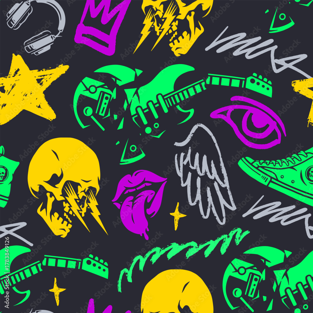 Fototapeta premium Colorful grunge marker design