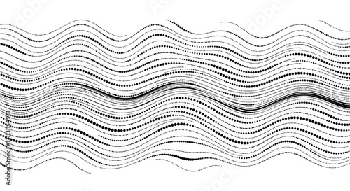Abstract wavy lines pattern on white background, creating a dynamic and flowing visual texture.